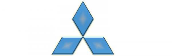 Blue Mitsubishi logo