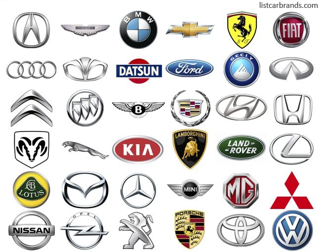 car brands with different names