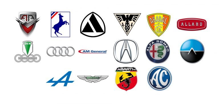 Car brands with A-Z