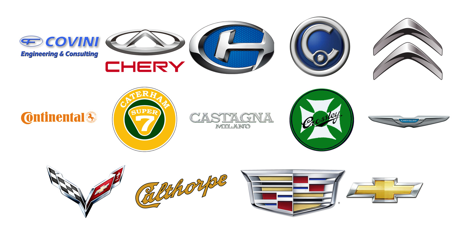 Car brands with A-Z