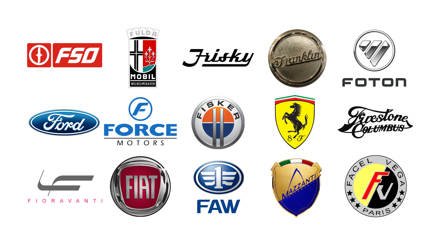 Old Car Brands That Start With P