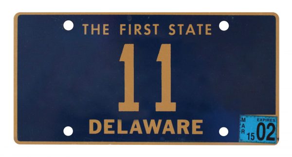 Delaware 11 – USA: $675k – The most expensive number plate in the US
