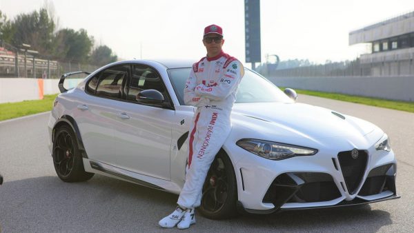 Kimi Räikkönen and the Alfa Romeo Giulia Quadrifoglio