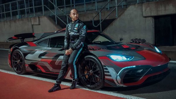 Lewis Hamilton and the Mercedes-AMG One